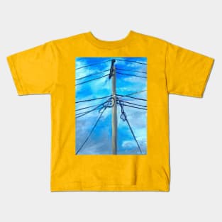 Sunny Telephone Pole Kids T-Shirt